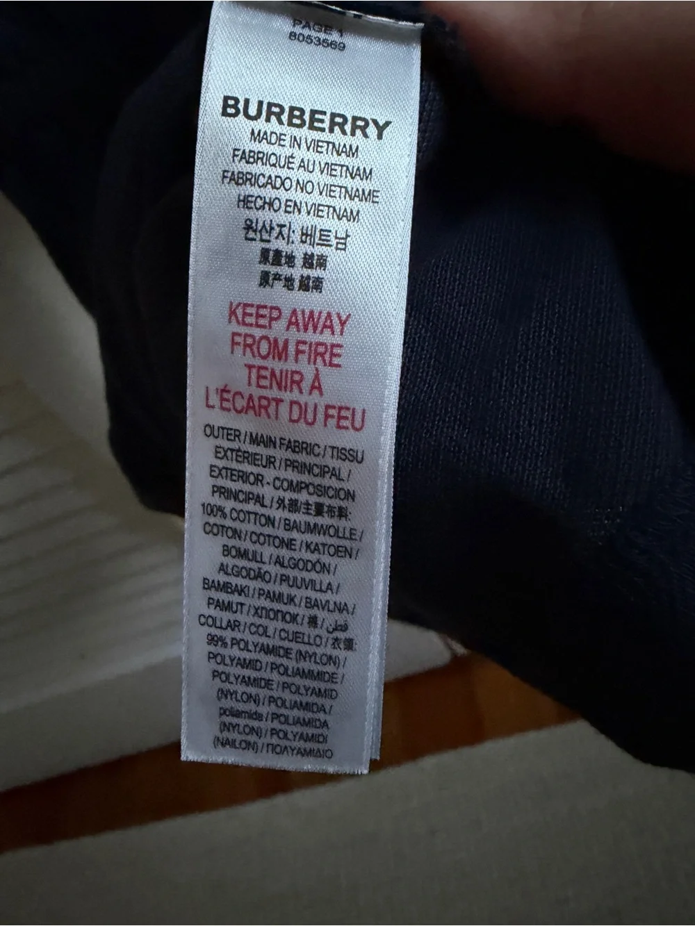 Burberry baby navy polo dress